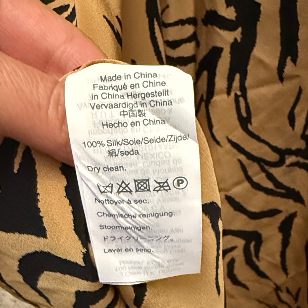 Madewell silk Zebra Print Midi Skirt - Picture 8 of 9